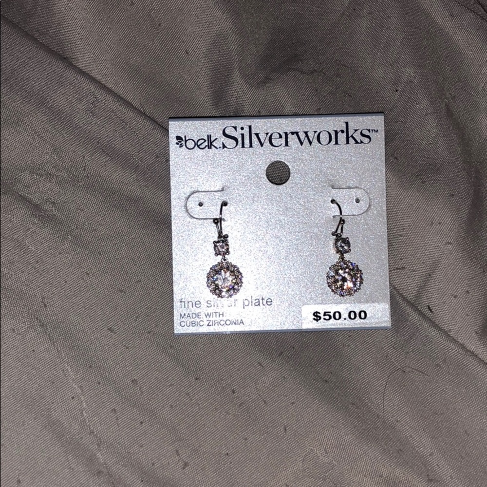 Silver plate earrings